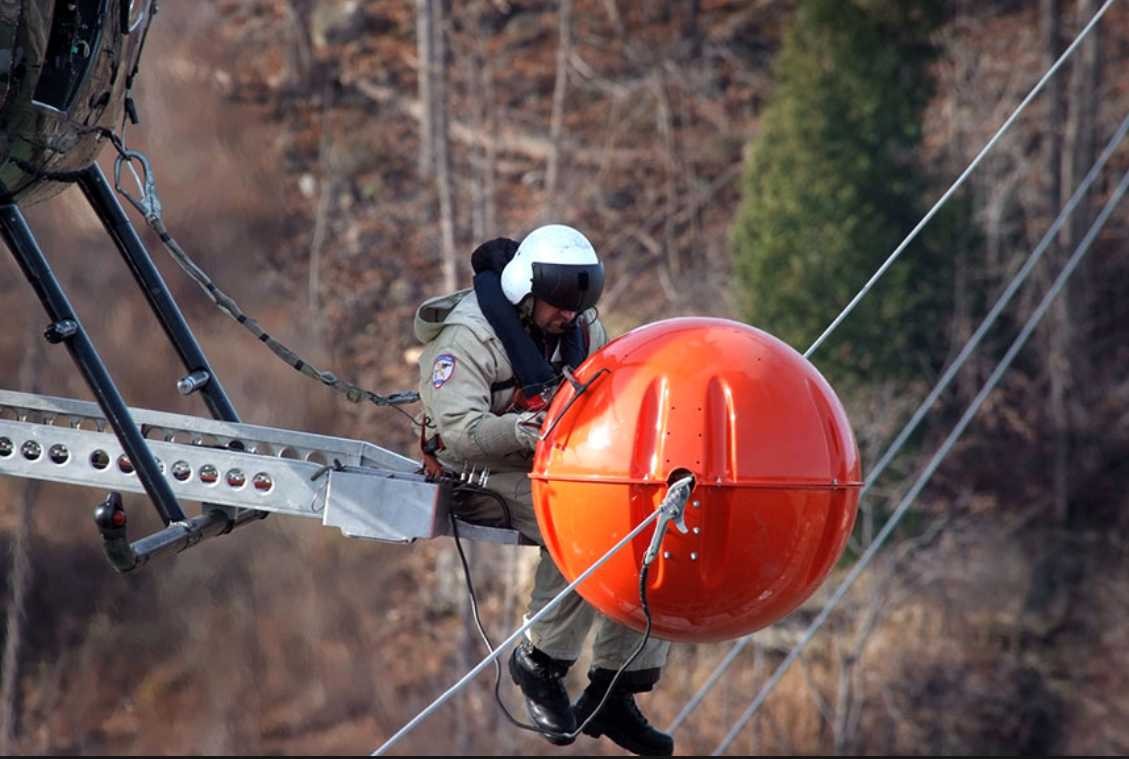 How to use the aircraft warning ball ?